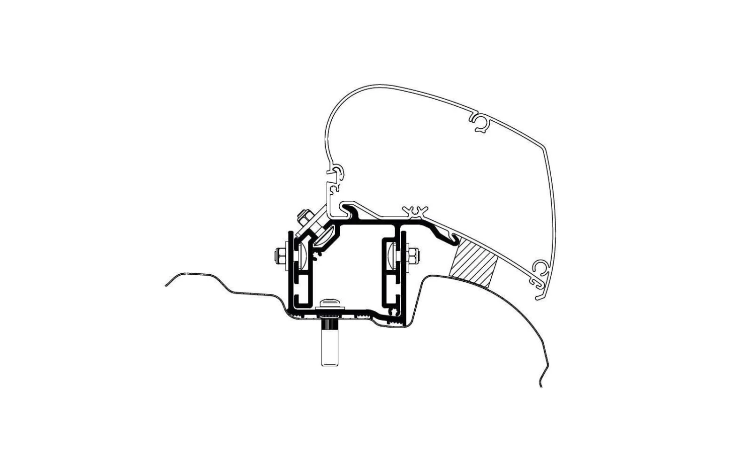 Thule Markisenadapter VW Crafter Ab Baujahr 2017 4 Thule Markisenadapter VW Crafter Ab Baujahr 2017 – Bild 2
