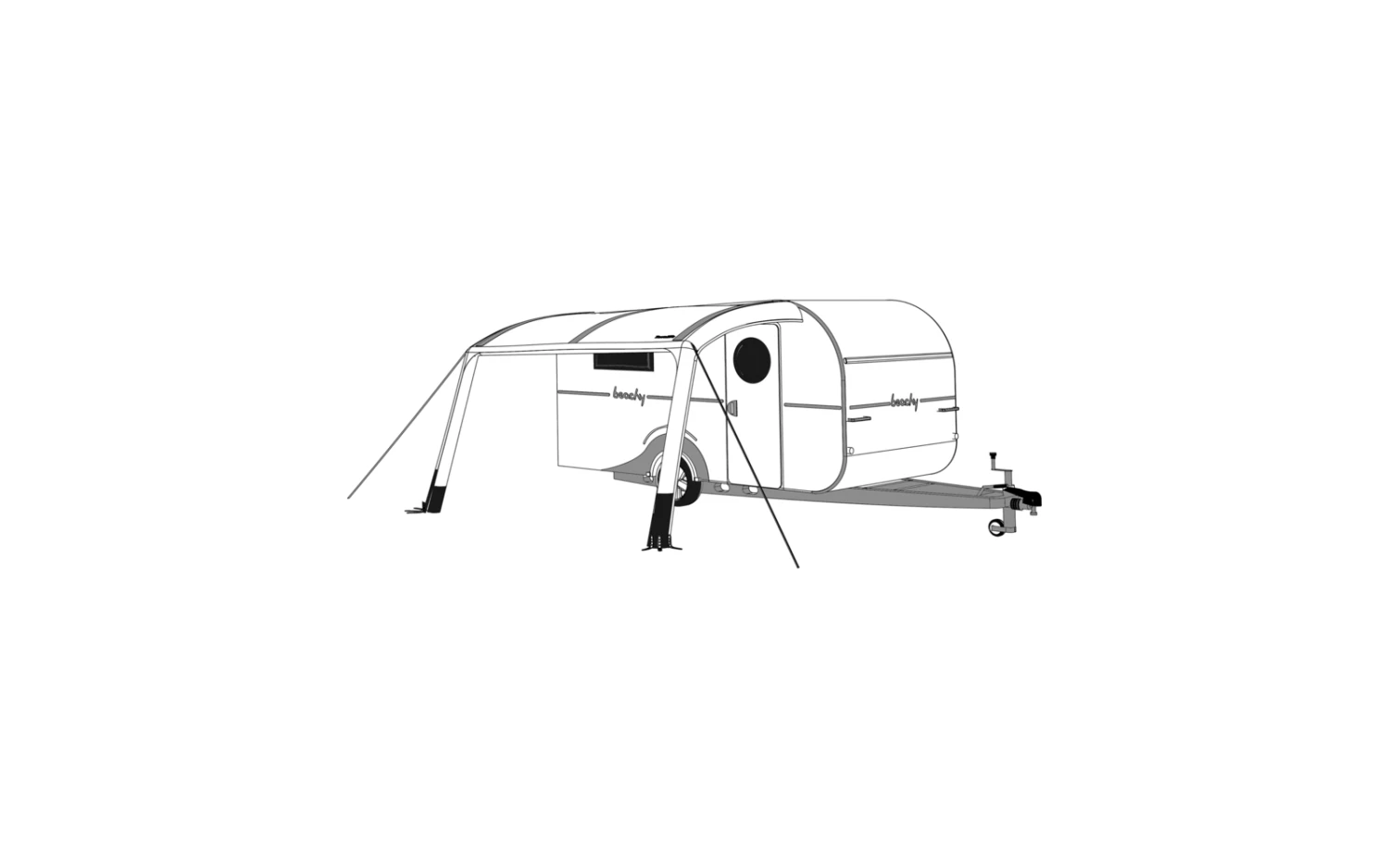 Travellife Texel Air Suncanopy Aufblasbares Busvorzelt 4 Travellife Texel Air Suncanopy Aufblasbares Busvorzelt – Bild 2