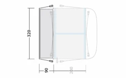 Outwell Tall Connection Zeltschleuse Für Parkville 200SA -Berger 964409 6093734