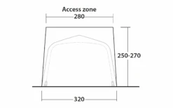 Outwell Tall Connection Zeltschleuse Für Parkville 200SA -Berger 964415 6093746